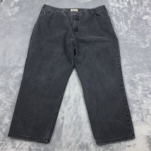 LL Bean Double L Jeans Mens Sz 42x28 Fits 38x26 Black Denim Comfort Waist